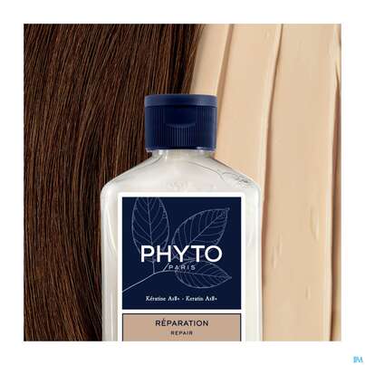 Sie sehen eine Packung Shampoon Phyto Repair Repairing Mini 100ml, Produktbild: 03 Shampoon Phyto Repair Repairing Mini 100ml, A-Nr.: 5889917 - 03