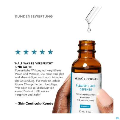 Sie sehen eine Packung Skinceuticals Blemish +age Defense Serum 30ml, Produktbild: 06 Skinceuticals Blemish +age Defense Serum 30ml, A-Nr.: 3827645 - 06