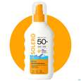 Sie sehen eine Packung Sonnenprodukte Solero Spray/kids/sensitiv Spf50+ 200ml, Produktbild: 03 Sonnenprodukte Solero Spray/kids/sensitiv Spf50+ 200ml, A-Nr.: 5917447 - 03