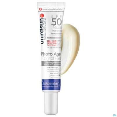 Sie sehen eine Packung Sonnenprodukte Ultrasun Photo Age Control Fluid Spf50 Nr.62 40ml, Produktbild: 02 Sonnenprodukte Ultrasun Photo Age Control Fluid Spf50 Nr.62 40ml, A-Nr.: 5600733 - 02