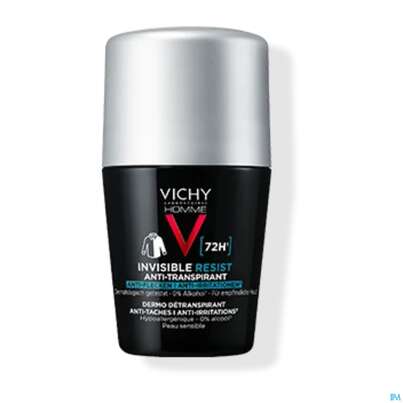 Sie sehen eine Packung Vichy Homme Deo/roll-on/72h Anti-flecken Dp 100ml, Produktbild: 03 Vichy Homme Deo/roll-on/72h Anti-flecken Dp 100ml, A-Nr.: 5893801 - 03