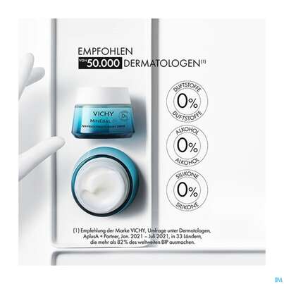 Sie sehen eine Packung Vichy Mineral 89 Creme Ohne Duftstoffe Reichhaltig Doppe 100ml, Produktbild: 11 Vichy Mineral 89 Creme Ohne Duftstoffe Reichhaltig Doppe 100ml, A-Nr.: 5890062 - 11