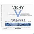 Sie sehen eine Packung Vichy Nutrilogie 1 Aufbaucreme Trockene Haut Dp 100ml, Produktbild: 02 Vichy Nutrilogie 1 Aufbaucreme Trockene Haut Dp 100ml, A-Nr.: 4379611 - 02