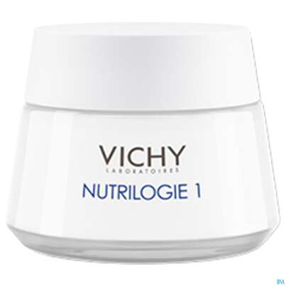 Sie sehen eine Packung Vichy Nutrilogie 1 Aufbaucreme Trockene Haut Dp 100ml, Produktbild: 04 Vichy Nutrilogie 1 Aufbaucreme Trockene Haut Dp 100ml, A-Nr.: 4379611 - 04