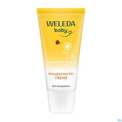 Sie sehen eine Packung Weleda Calendula Wundschutzcreme 30ml, Produktbild: 04 Weleda Calendula Wundschutzcreme 30ml, A-Nr.: 5190910 - 04