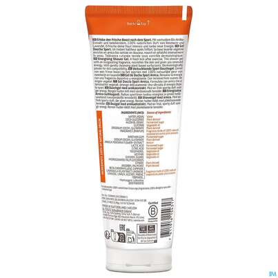 Sie sehen eine Packung Weleda Sport Shower Gel Arnika 200ml, Produktbild: 03 Weleda Sport Shower Gel Arnika 200ml, A-Nr.: 5909666 - 03