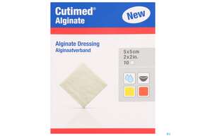 Wundverband Cutimed/alginate Hydroaktiv Steril 5x 5cm 72634 10st, A-Nr.: 5909324 - 01