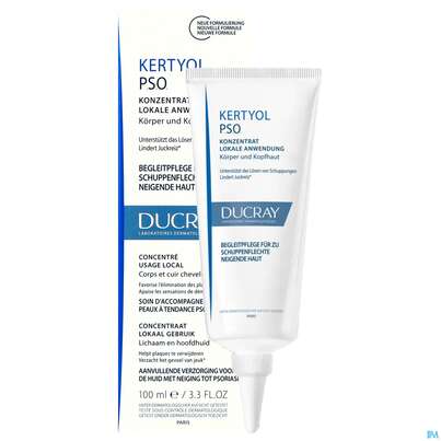 Sie sehen eine Packung Ducray Kertyol P.s.o Konzentrat 100ml, Produktbild: 07 Ducray Kertyol P.s.o Konzentrat 100ml, A-Nr.: 4855603 - 07
