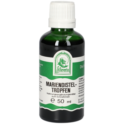 Sie sehen eine Packung MARIENDISTEL TROPFEN 50 ML, Produktbild: 01 MARIENDISTEL TROPFEN 50 ML, A-Nr.: 4311889 - 01