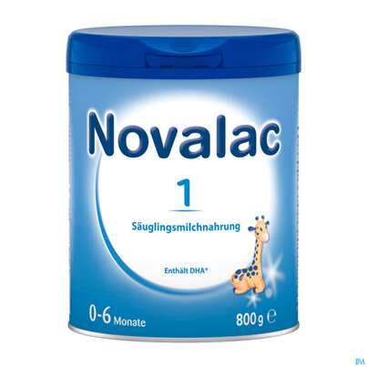 Sie sehen eine Packung Novalac 1 800g, Produktbild: 01 Novalac 1 800g, A-Nr.: 3030533 - 01