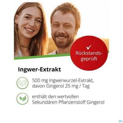 Sie sehen eine Packung Ingwer Kapseln Extrakt Dr.wolz Nr 60547 120st, Produktbild: 07 Ingwer Kapseln Extrakt Dr.wolz Nr 60547 120st, A-Nr.: 4297741 - 07