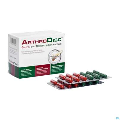 Sie sehen eine Packung Arthrodisc Gelenk +bandscheiben Kapseln 120st, Produktbild: 08 Arthrodisc Gelenk +bandscheiben Kapseln 120st, A-Nr.: 3966967 - 08