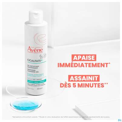 Sie sehen eine Packung Avene Cicalfate+ Reinigungsgel 200ml, Produktbild: 09 Avene Cicalfate+ Reinigungsgel 200ml, A-Nr.: 5862060 - 09