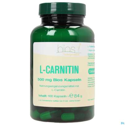 Bios l-carnitin 500mg 100 Kapseln, A-Nr.: 3892022 - 01