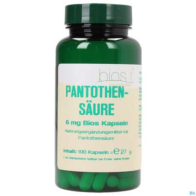 Bios Pantothensäure 6mg 100 Kapseln, A-Nr.: 3892654 - 01