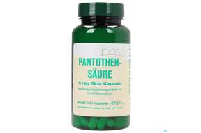 Bios Pantothensäure 6mg 100 Kapseln, A-Nr.: 3892654 - 01