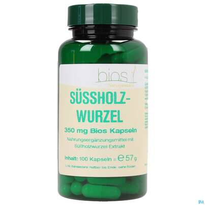 Bios Süssholzwurzel 350mg 100 Kapseln, A-Nr.: 3893240 - 01