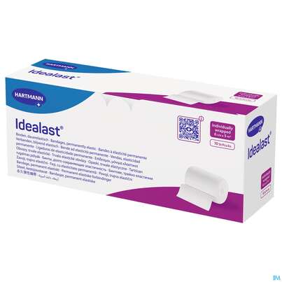 Sie sehen eine Packung Elastische Binden Idealast 10 Binden Unterverpackt 5mx 6cm 1st, Produktbild: 03 Elastische Binden Idealast 10 Binden Unterverpackt 5mx 6cm 1st, A-Nr.: 1738162 - 03