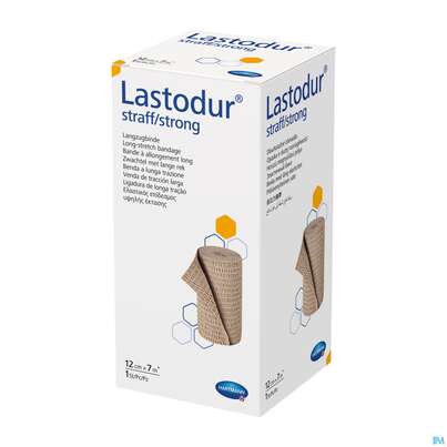 Sie sehen eine Packung Elastische Binden Lastodur Straff 7mx 12cm 1st, Produktbild: 03 Elastische Binden Lastodur Straff 7mx 12cm 1st, A-Nr.: 0778521 - 03