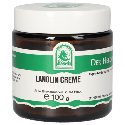 Sie sehen eine Packung LANOLIN-CREME 100 G, Produktbild: 01 LANOLIN-CREME 100 G, A-Nr.: 5303573 - 01
