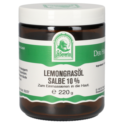 Sie sehen eine Packung LEMONGRASOEL 10% SALBE 220G, Produktbild: 01 LEMONGRASOEL 10% SALBE 220G, A-Nr.: 5676914 - 01