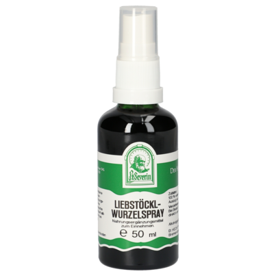 Sie sehen eine Packung LIEBSTOECKLWURZEL SPRAY 50ML, Produktbild: 01 LIEBSTOECKLWURZEL SPRAY 50ML, A-Nr.: 4484532 - 01