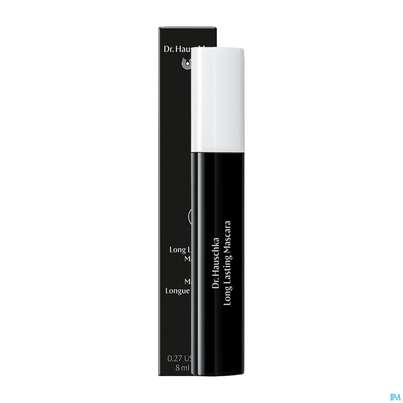 Sie sehen eine Packung Hauschka Dr. Kosmetik Long Lasting Mascara 01 Black 8ml, Produktbild: 08 Hauschka Dr. Kosmetik Long Lasting Mascara 01 Black 8ml, A-Nr.: 5969125 - 08