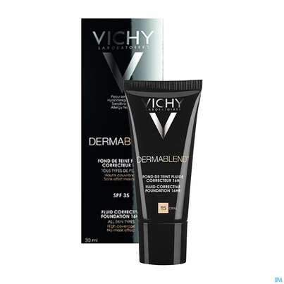 Sie sehen eine Packung Vichy Dermablend Kompakt-creme-make-up Nuance 15 Opal 9,5g, Produktbild: 07 Vichy Dermablend Kompakt-creme-make-up Nuance 15 Opal 9,5g, A-Nr.: 4150512 - 07
