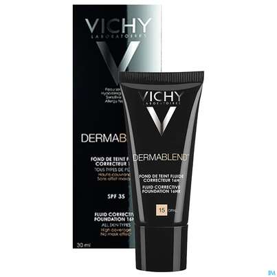 Sie sehen eine Packung Vichy Dermablend Kompakt-creme-make-up Nuance 15 Opal 9,5g, Produktbild: 08 Vichy Dermablend Kompakt-creme-make-up Nuance 15 Opal 9,5g, A-Nr.: 4150512 - 08