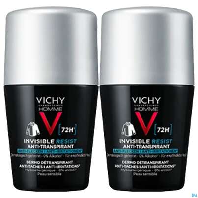 Sie sehen eine Packung Vichy Homme Deo/roll-on/72h Anti-flecken Dp 100ml, Produktbild: 02 Vichy Homme Deo/roll-on/72h Anti-flecken Dp 100ml, A-Nr.: 5893801 - 02