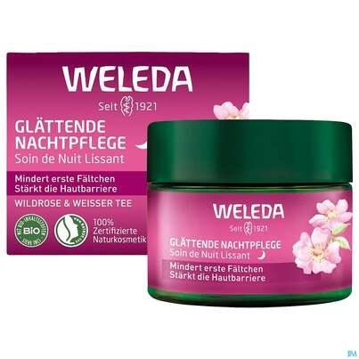Weleda Wildrose/+weisser Tee Glaettende Nachtpflege 40ml, A-Nr.: 5838179 - 06