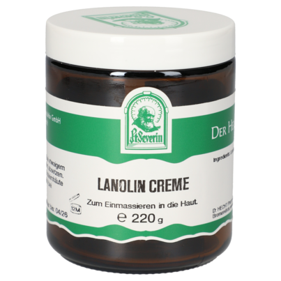 Sie sehen eine Packung LANOLIN-CREME 220 G, Produktbild: 01 LANOLIN-CREME 220 G, A-Nr.: 5730447 - 01