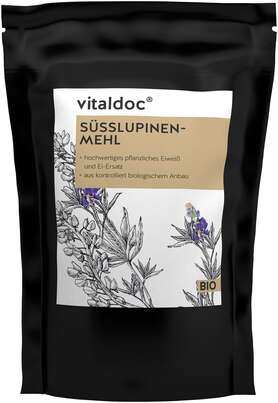 Sie sehen eine Packung vitaldoc® BIO SÜSSLUPINENMEHL, Produktbild: 01 vitaldoc® BIO SÜSSLUPINENMEHL, A-Nr.: 5619543 - 01
