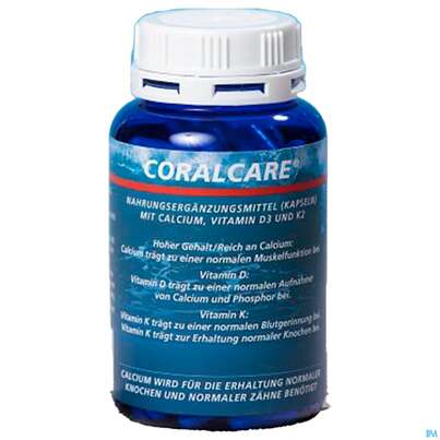 Coralcare Kapseln Korallencalcium Scleractinia +vit D3/k2 120st, A-Nr.: 5596397 - 02