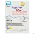 Sie sehen eine Packung Diagnostika U.zubehoer Freestyle/libre 3 Sensor Inkl.applikator Pq 72 1st, Produktbild: 01 Diagnostika U.zubehoer Freestyle/libre 3 Sensor Inkl.applikator Pq 72 1st, A-Nr.: 5817740 - 01