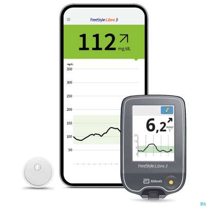Sie sehen eine Packung Diagnostika U.zubehoer Freestyle/libre 3 Sensor Inkl.applikator Pq 72 1st, Produktbild: 07 Diagnostika U.zubehoer Freestyle/libre 3 Sensor Inkl.applikator Pq 72 1st, A-Nr.: 5817740 - 07