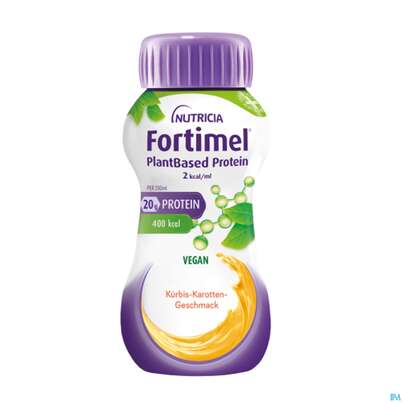 Fortimel/plantbased/protein 200ml Flasche Trinknahrung Kuerbis-karotte 4st, A-Nr.: 5954141 - 01