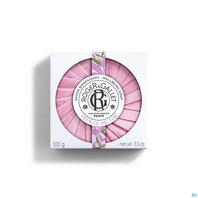 Sie sehen eine Packung Seifen Roger & Gallet Wellbeing Soap Feuille De The 100g, Produktbild: 01 Seifen Roger & Gallet Wellbeing Soap Feuille De The 100g, A-Nr.: 5733434 - 01