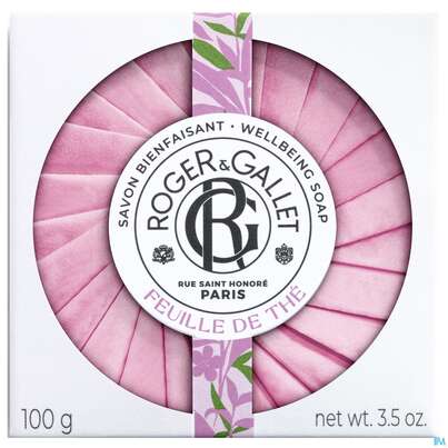 Sie sehen eine Packung Seifen Roger & Gallet Wellbeing Soap Feuille De The 100g, Produktbild: 02 Seifen Roger & Gallet Wellbeing Soap Feuille De The 100g, A-Nr.: 5733434 - 02