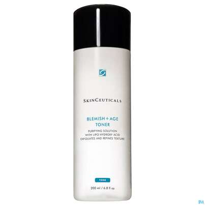 Sie sehen eine Packung Skinceuticals Blemish +age Toner 200ml, Produktbild: 02 Skinceuticals Blemish +age Toner 200ml, A-Nr.: 4733768 - 02