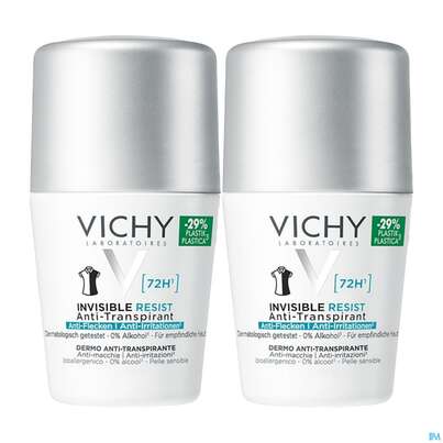 Vichy Deo/roll-on 72h Anti-flecken Invisible Doppelpack 100ml, A-Nr.: 5893793 - 01