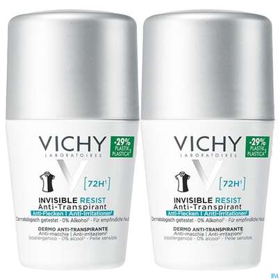 Vichy Deo/roll-on 72h Anti-flecken Invisible Doppelpack 100ml, A-Nr.: 5893793 - 02