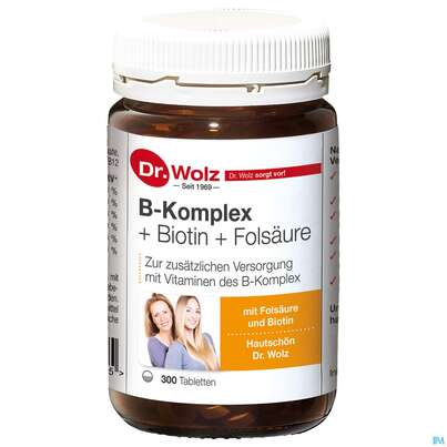 Sie sehen eine Packung B-komplex Hefetabl Dr.wolz Nr 60627 300st, Produktbild: 01 B-komplex Hefetabl Dr.wolz Nr 60627 300st, A-Nr.: 3080726 - 01