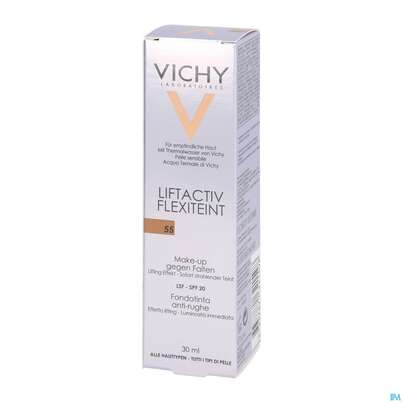 Sie sehen eine Packung Vichy Liftactiv/flexiteint Make Up Teint Nr 55 Bron 30ml, Produktbild: 08 Vichy Liftactiv/flexiteint Make Up Teint Nr 55 Bron 30ml, A-Nr.: 3392325 - 08