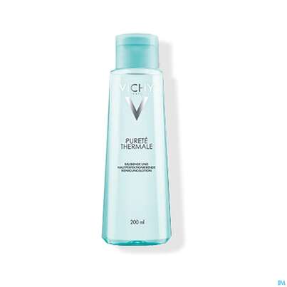 Sie sehen eine Packung Vichy Purete Thermale Reinigungslotion 200ml, Produktbild: 03 Vichy Purete Thermale Reinigungslotion 200ml, A-Nr.: 4309993 - 03
