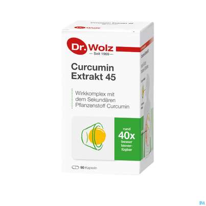 Curcumin Kapseln Extrakt 45 Dr.wolz Nr 60553 90st, A-Nr.: 4289983 - 03