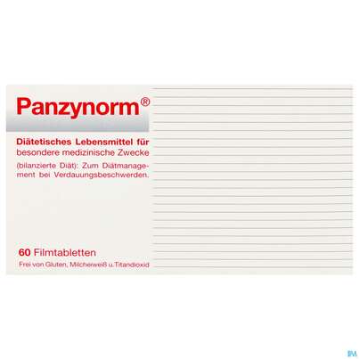 Sie sehen eine Packung Panzynorm Filmtabl 60st, Produktbild: 01 Panzynorm Filmtabl 60st, A-Nr.: 4020910 - 01