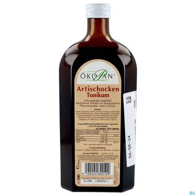 Sie sehen eine Packung Artischocken Tonikum Oekopan 500ml, Produktbild: 03 Artischocken Tonikum Oekopan 500ml, A-Nr.: 1371916 - 03
