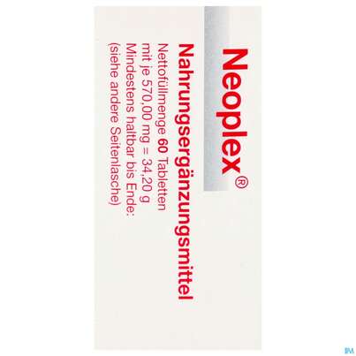 Sie sehen eine Packung Neoplex Tabl 60st, Produktbild: 05 Neoplex Tabl 60st, A-Nr.: 4089681 - 05