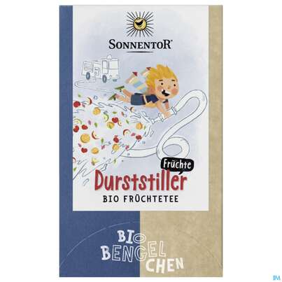 Sie sehen eine Packung Sonnentor Fruechtetee Bio-bengelchen Durststiller 02634 18st, Produktbild: 04 Sonnentor Fruechtetee Bio-bengelchen Durststiller 02634 18st, A-Nr.: 5221183 - 04